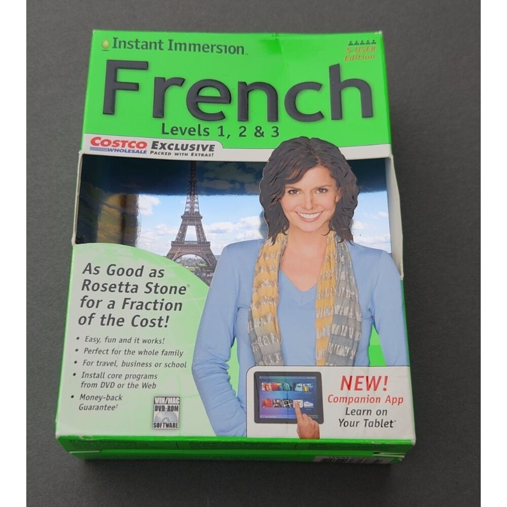Instant Immersion Family Edition French Levels 1, 2 & 3 PC & Mac
